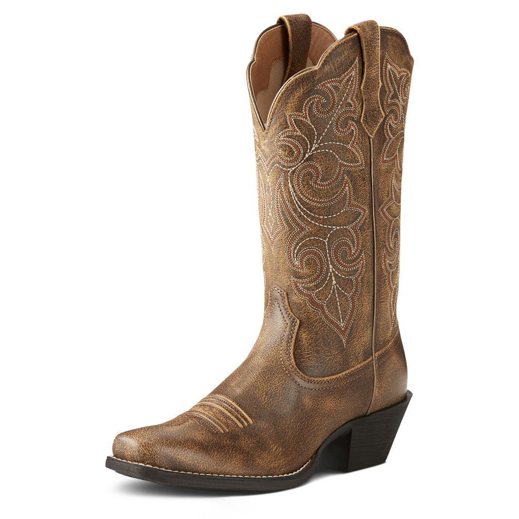 WMS Round Up Square Toe Western Boot