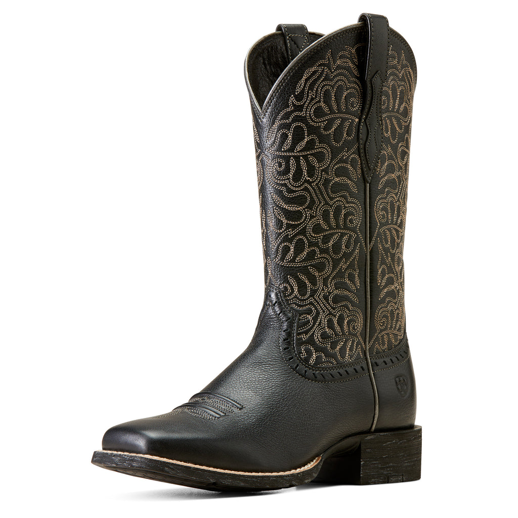 WMS Round Up Remuda Wide Square Toe Western Boot