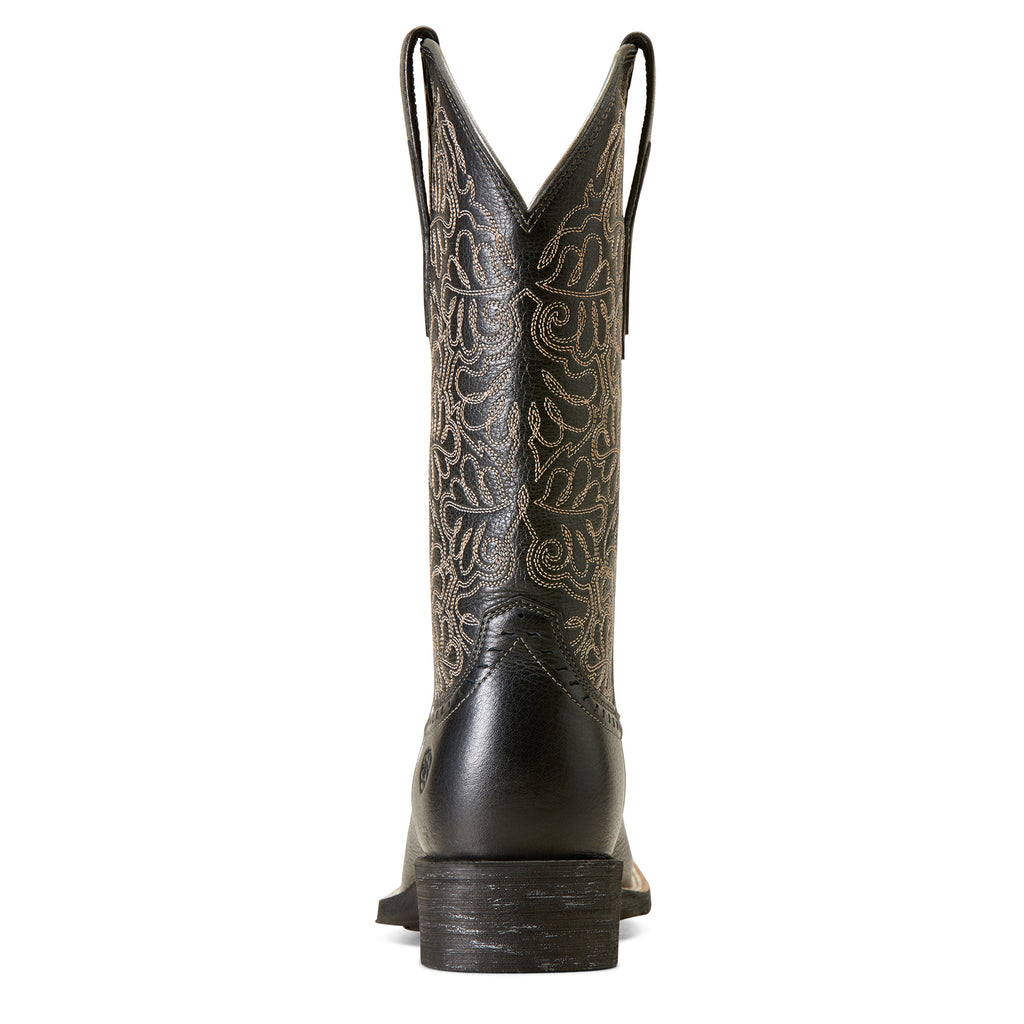 WMS Round Up Remuda Wide Square Toe Western Boot