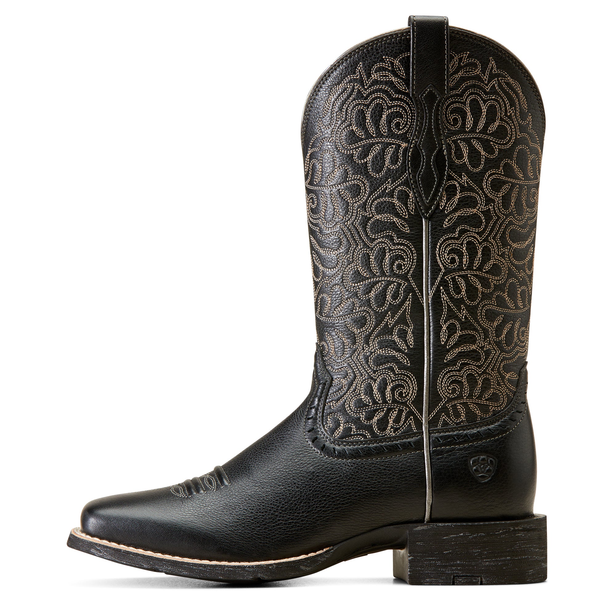 WMS Round Up Remuda Wide Square Toe Western Boot