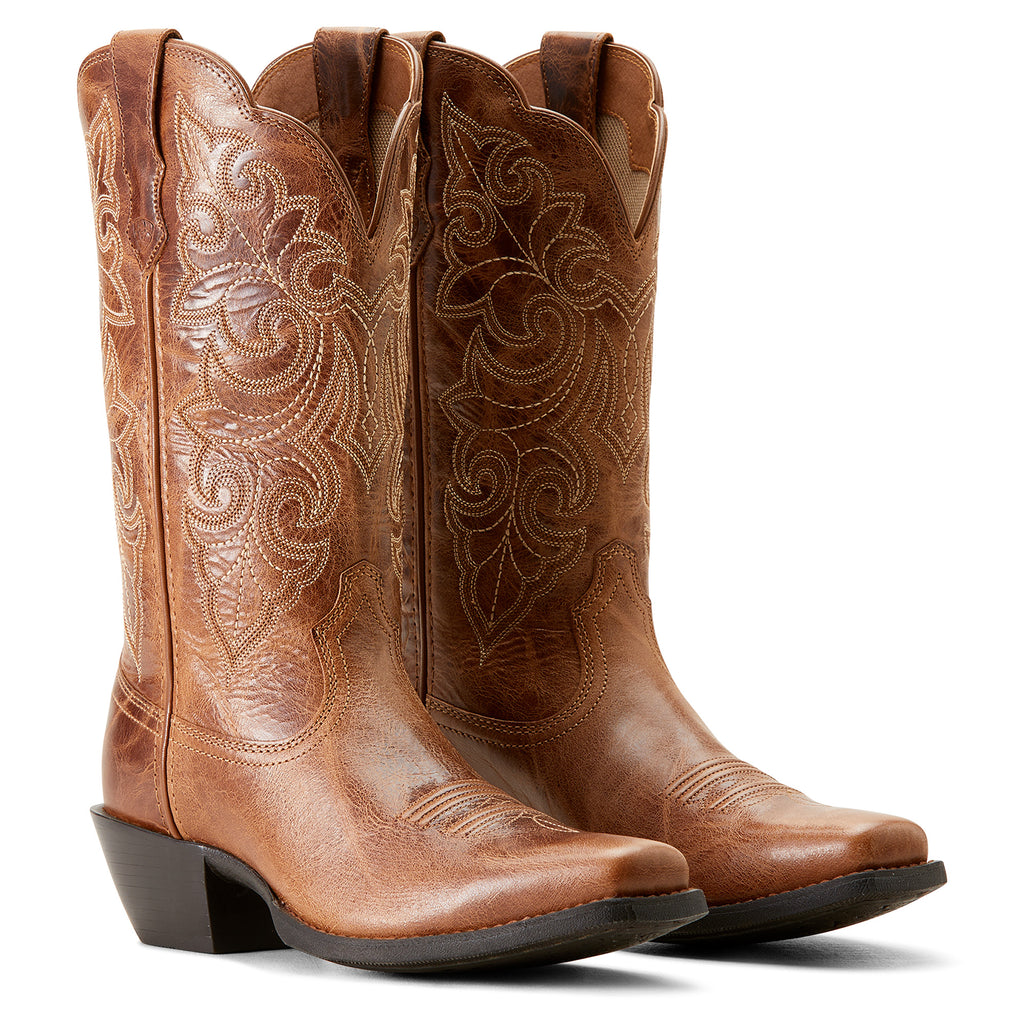 WMS Round Up Square Toe Western Boot