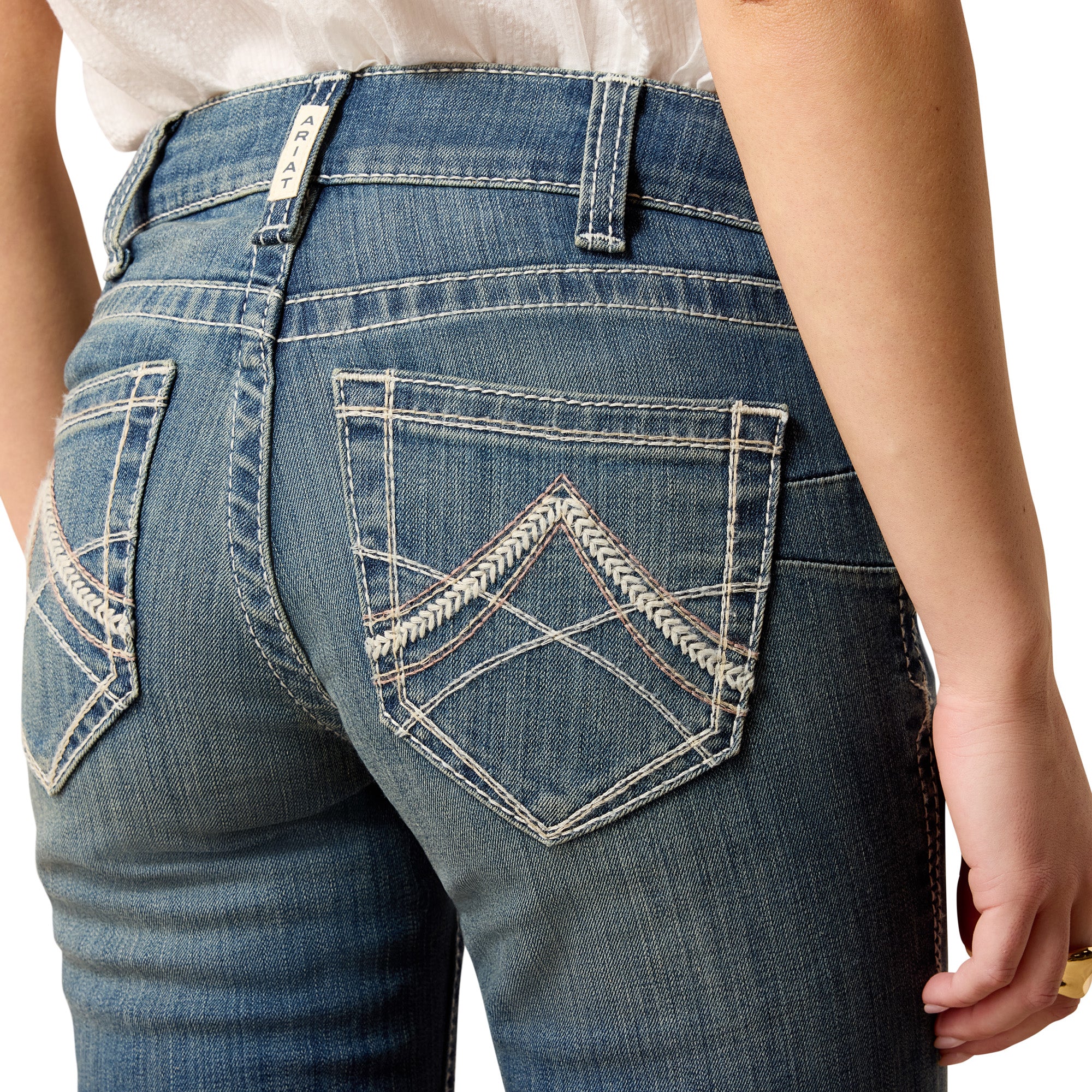 WMS R.E.A.L. Mid Rise Stretch Icon Stackable Straight Leg Jean