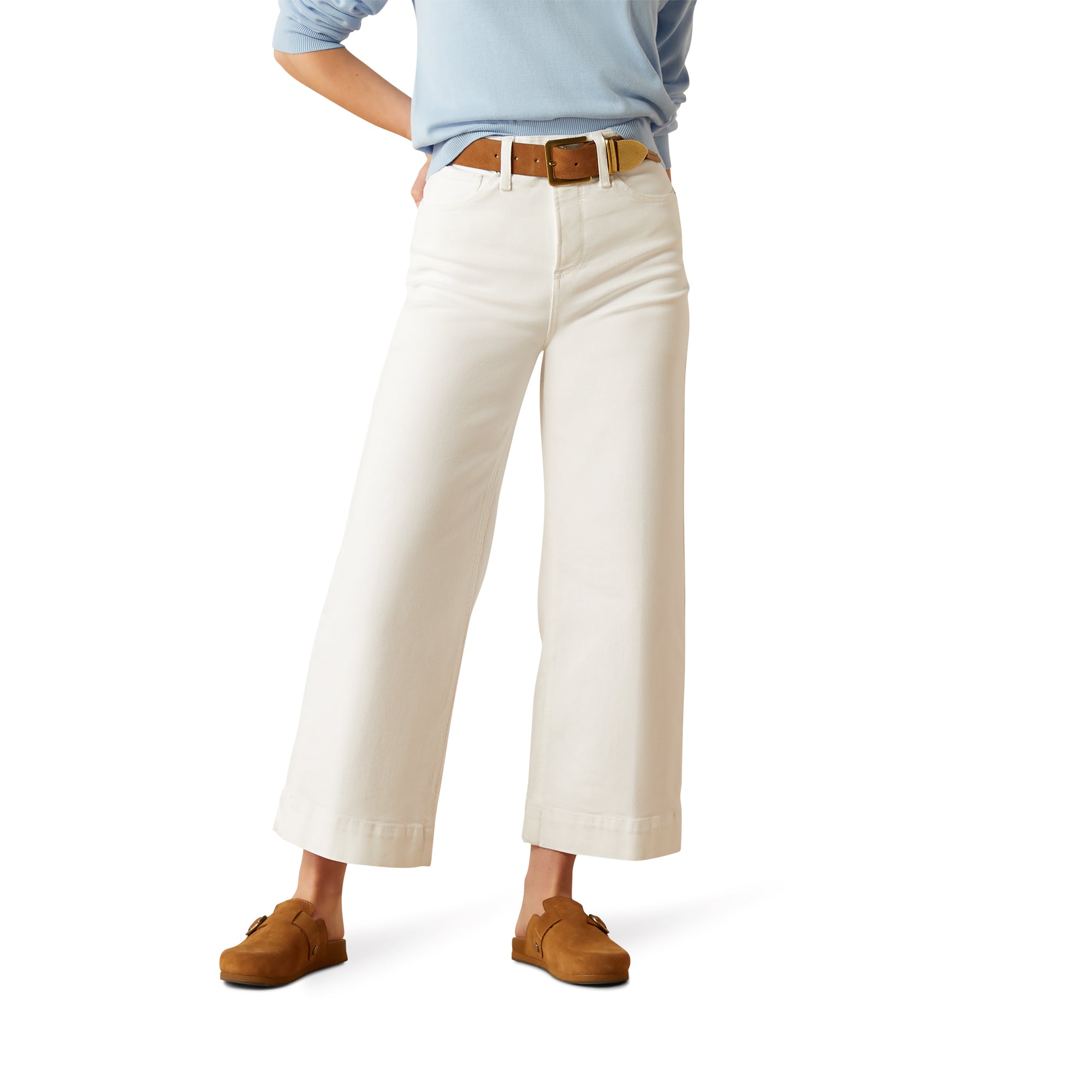 WMS Ultra High Rise Countryside Wide Leg Crop Jeans