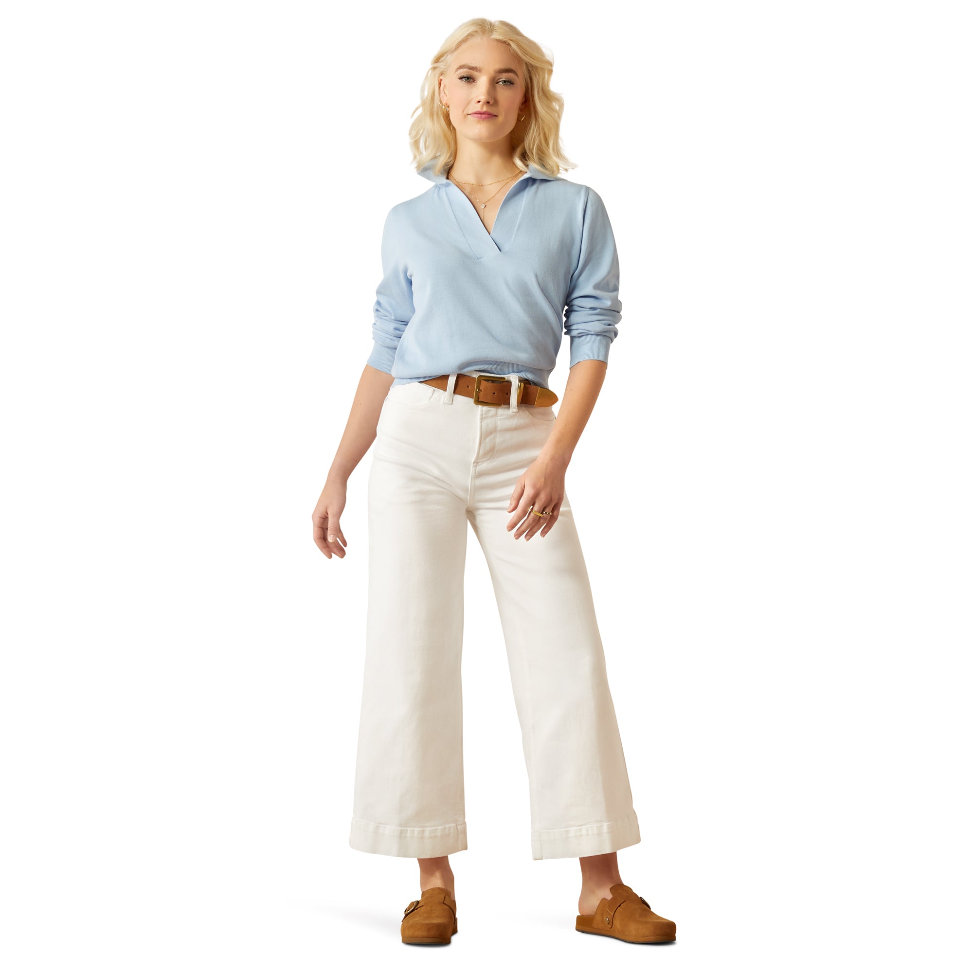 WMS Ultra High Rise Countryside Wide Leg Crop Jeans
