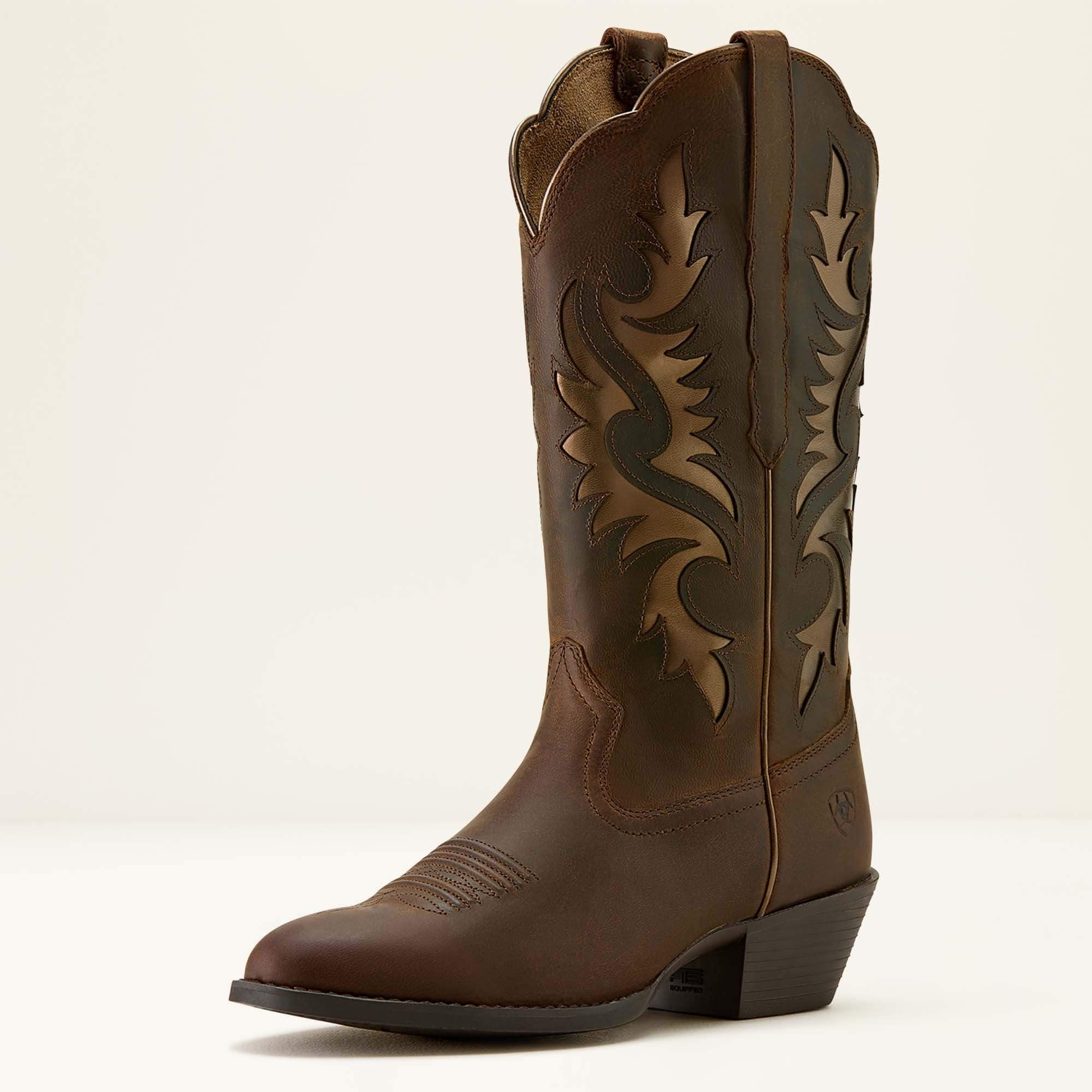 WMS Heritage Retro R Toe Western Boot