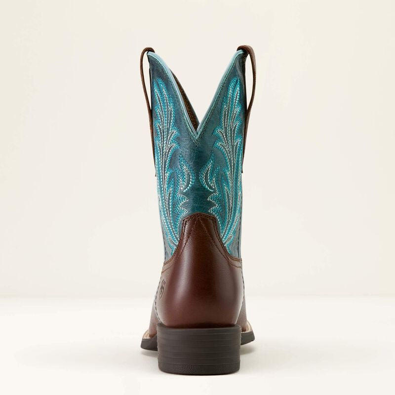 WMS Round Up Filly Wide Square Toe Western Boot