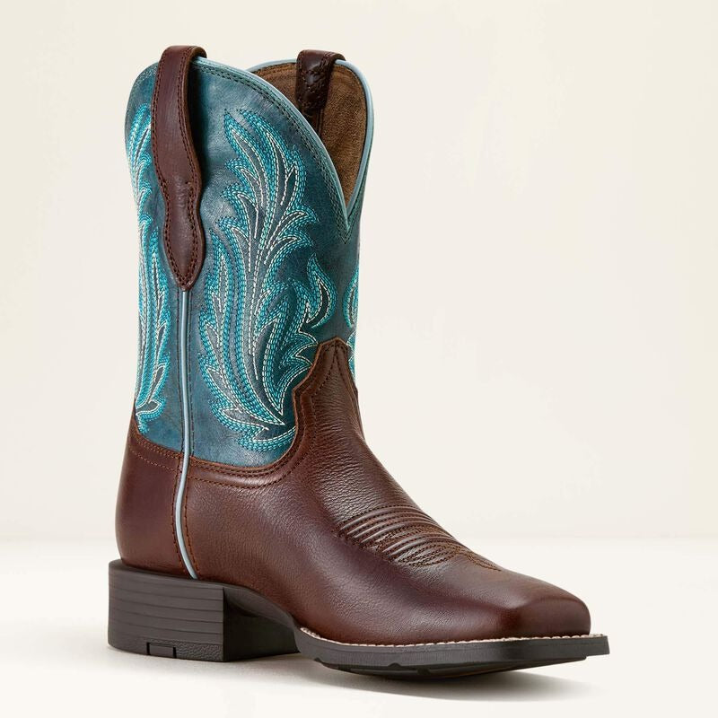 WMS Round Up Filly Wide Square Toe Western Boot