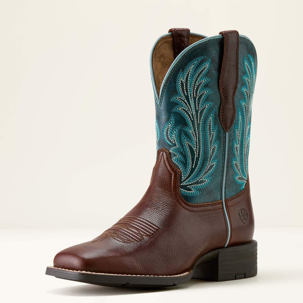 WMS Round Up Filly Wide Square Toe Western Boot
