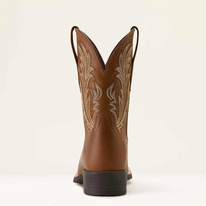 WMS Round Up Filly Wide Square Toe Western Boot
