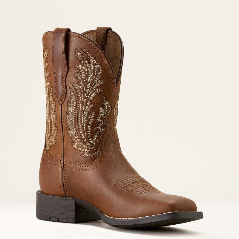 WMS Round Up Filly Wide Square Toe Western Boot
