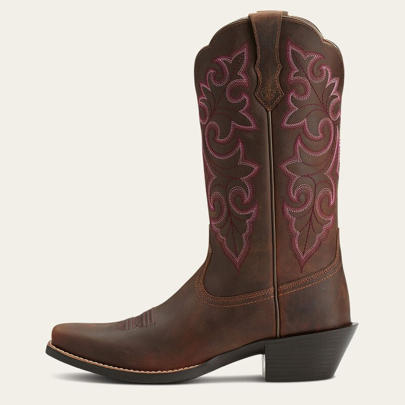 WMS Round Up Square Toe Western Boot