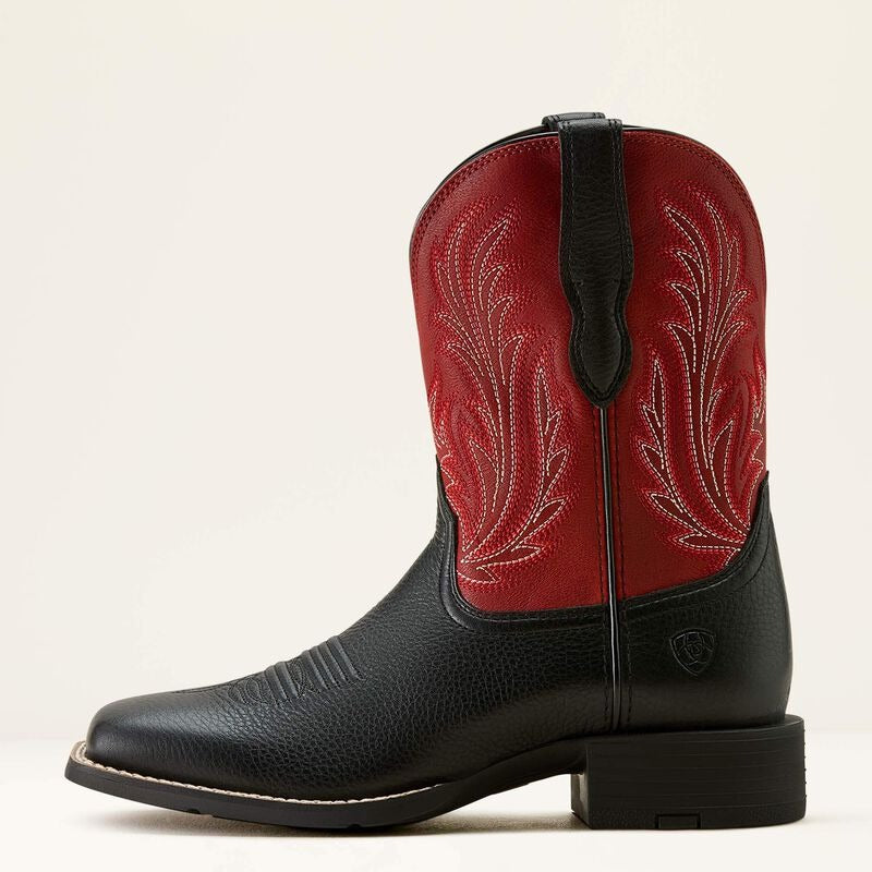 WMS Round Up Filly Wide Square Toe Western Boot