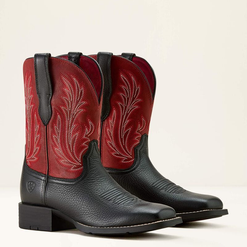 WMS Round Up Filly Wide Square Toe Western Boot