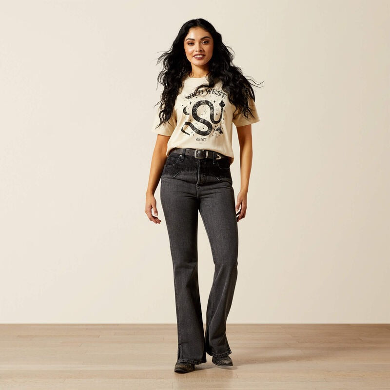 WMS Ultra High Rise Cheyenne Yoke Tomboy Boot Cut Jean