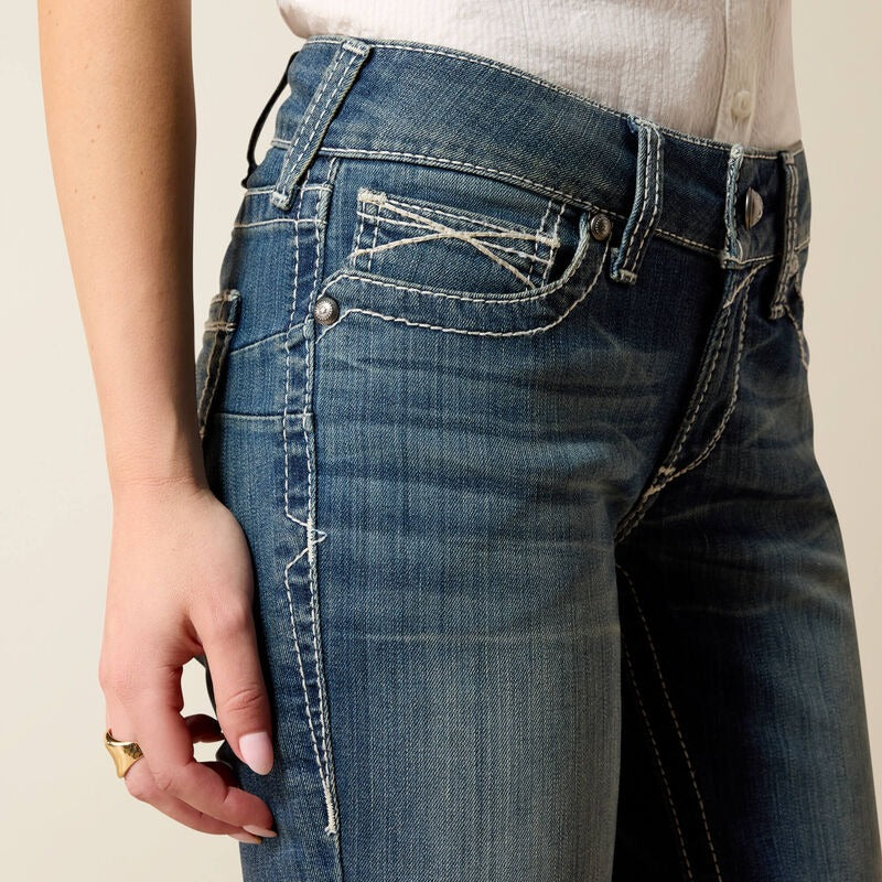 WMS R.E.A.L. Mid Rise Stretch Icon Stackable Straight Leg Jean