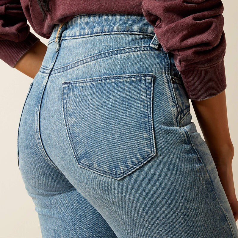 WMS Ultra High Rise Cheyenne Yoke Tomboy Straight Leg Jean