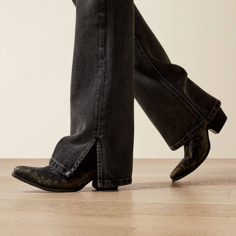 WMS Ultra High Rise Cheyenne Yoke Tomboy Boot Cut Jean