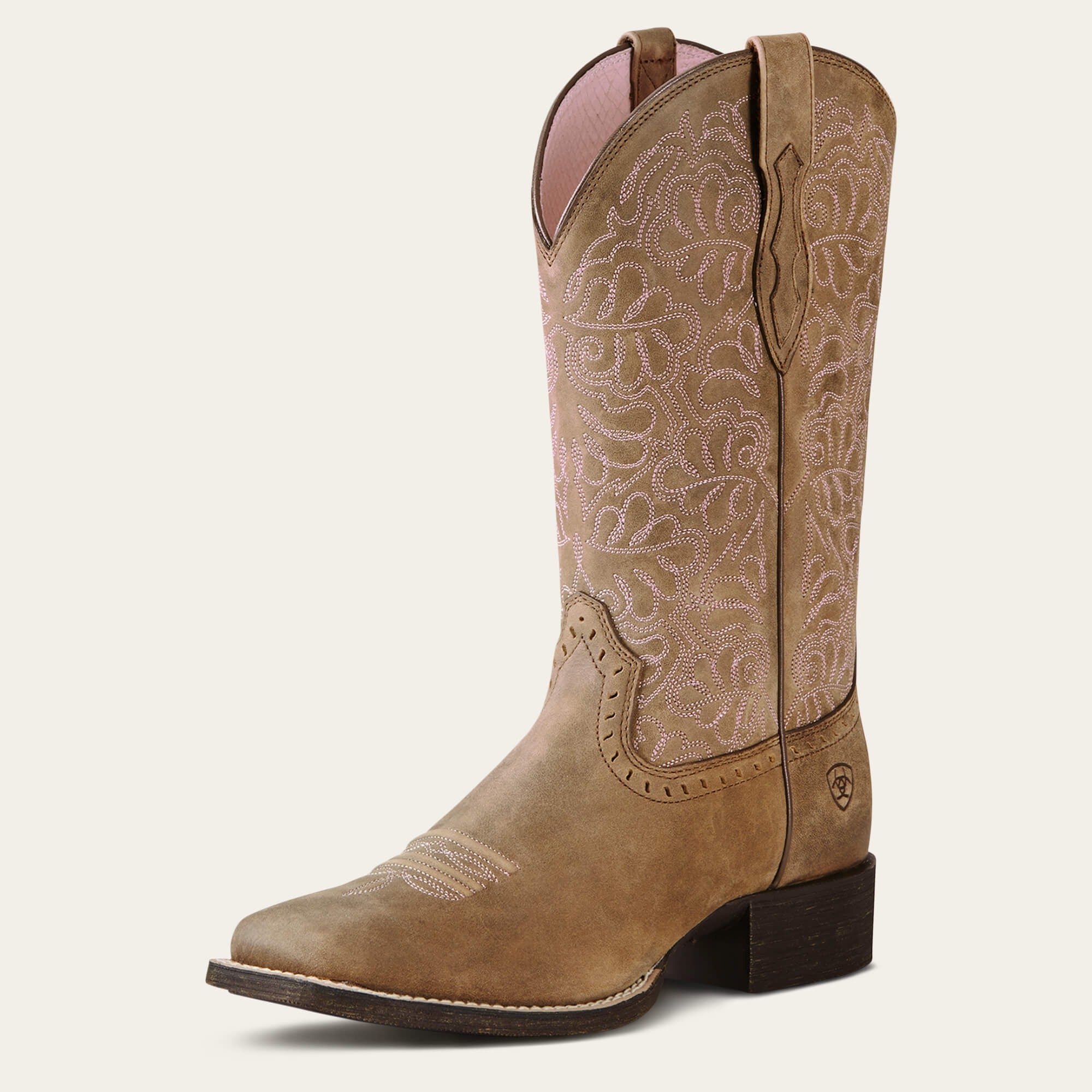 WMS Round Up Remuda Wide Square Toe Western Boot