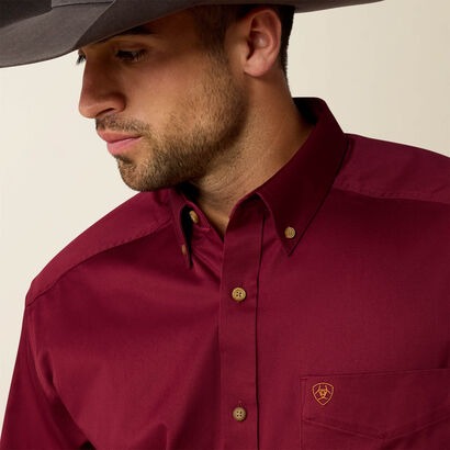 MNS Solid Twill Classic Fit Shirt