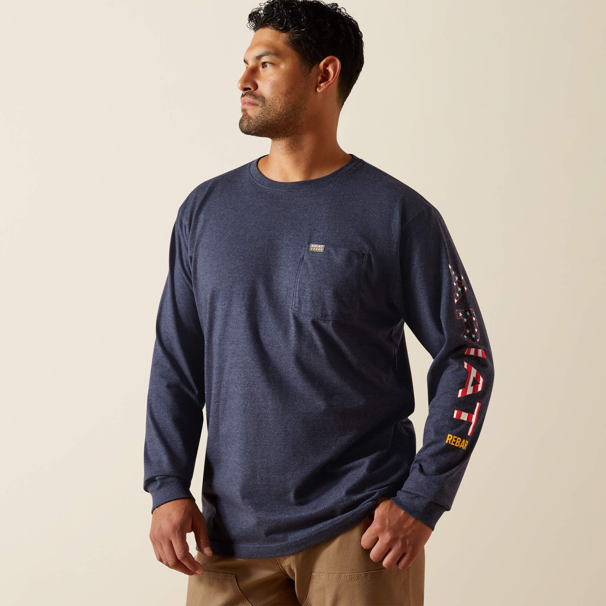 MNS Rebar Cotton Strong Standard Logo Pocket T-Shirt